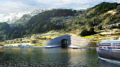Schiffstunnel auch für Hurtigrutenschiffe ab etwa 2023. CO Hurtigruten