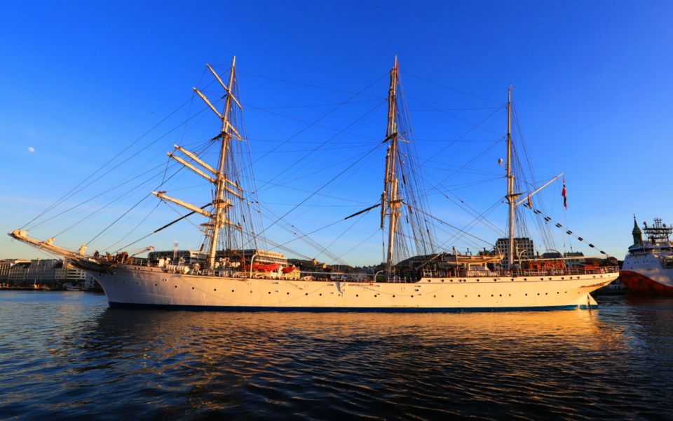 Hafen Bergen Statsraad Lehmkuhl 1914