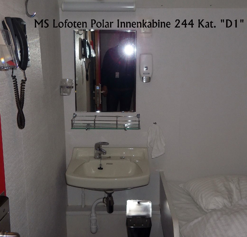 MS Lofoten Polar Innenkabine 248 Kat. „D1“  H.Reitz©2014