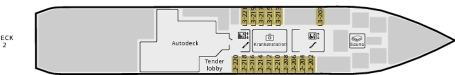 MS Nordkapp Deck 2