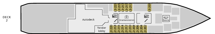 MS Nordkapp Deck 2